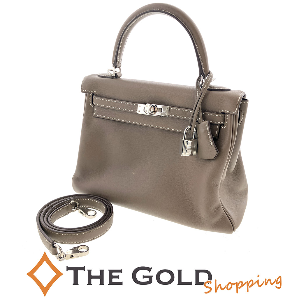 HERMES★エルメス ケリー25 ヴォースイフト ロージー  Aランク HERMES ケリー 25 2way ハンド ショルダー バッグ スイフト