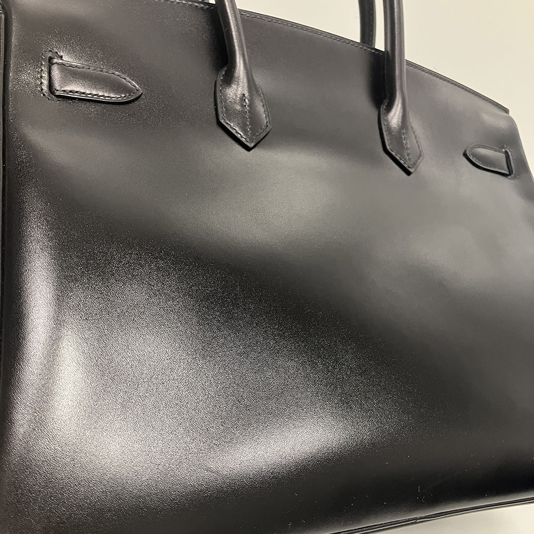 HERMES バーキン35 □R刻印 ギロッシュ金具 ボックスカーフ