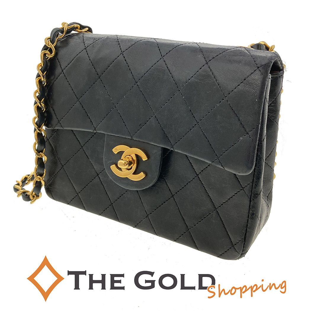 CHANEL / チェーンショルダーバッグ_マトラッセ_ラムスキン_BLK/羊革/BLK CHANEL（シャネル） マトラッセ17 チェーンショルダーバッグ