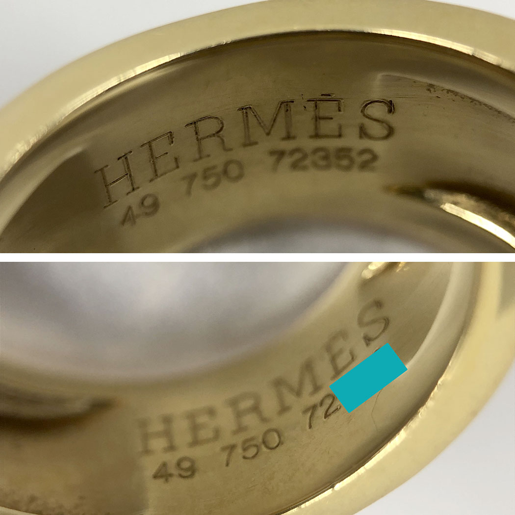 HERMES（エルメス） キャンディリング #49 8号 750 YG イエロー