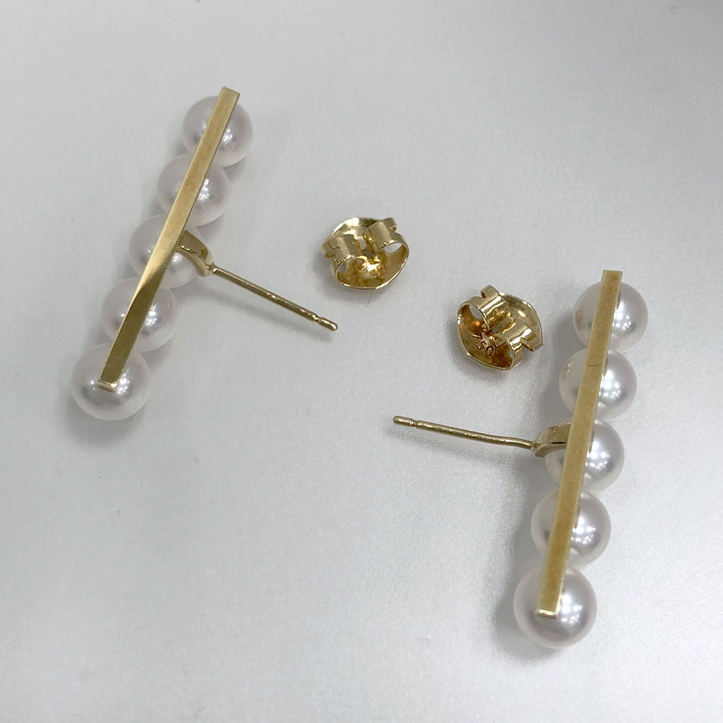 TASAKI（タサキ） バランス プラス イヤリング ピアス 750 YG 5P