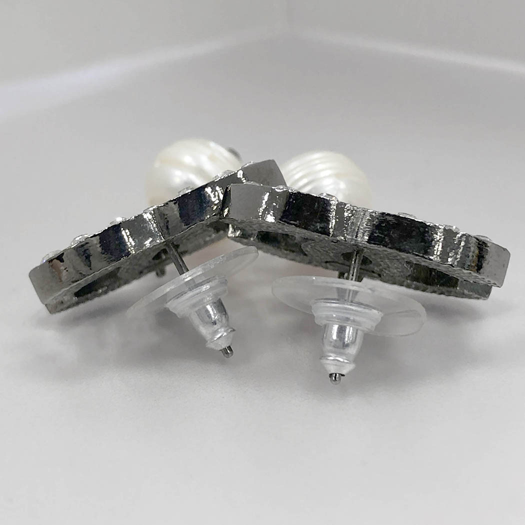 CHANEL（シャネル） ココマーク ラインストーンパール ピアス 05A