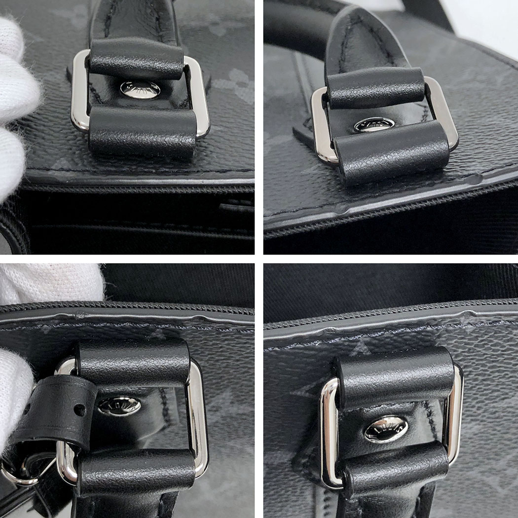 【極美品】ルイヴィトン モノグラム・エクリプス サックプラ トートバッグ 黒 LOUIS VUITTON（ルイ・ヴィトン） サックプラMINI M46453 モノグラム