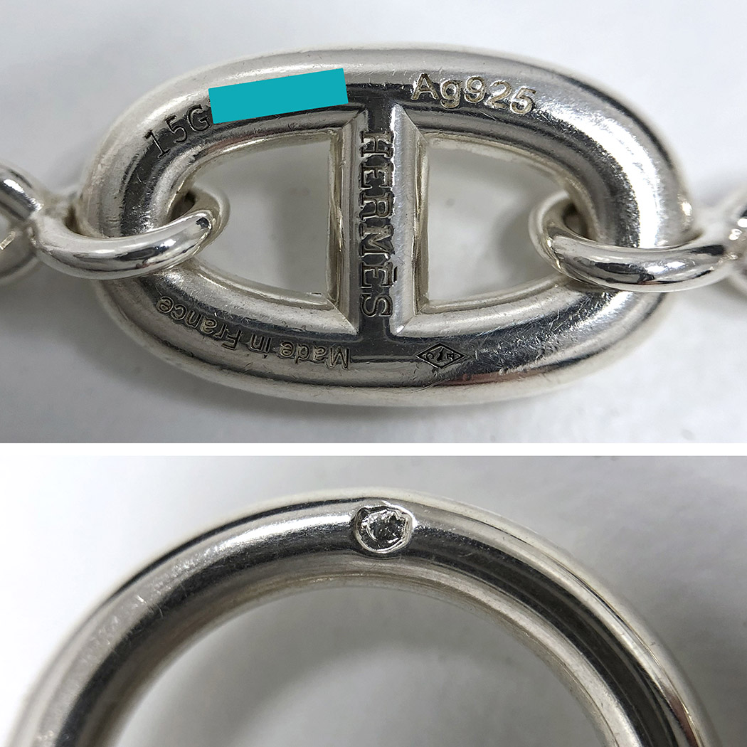 HERMES（エルメス） シェーヌダンクル ファランドール80 80cm 925