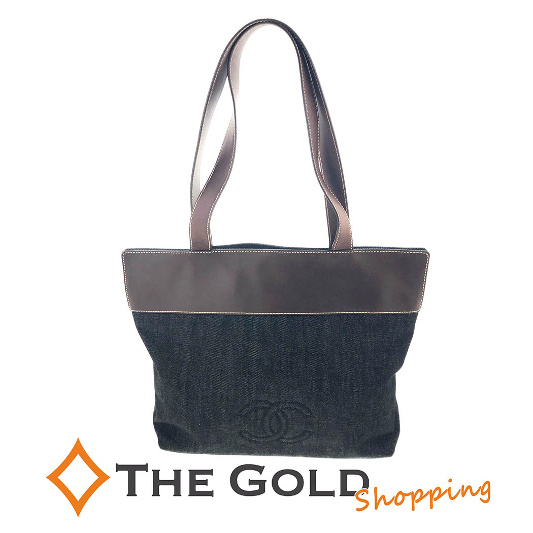 CHANEL（シャネル） トートバッグ ココマーク デニム ブラック