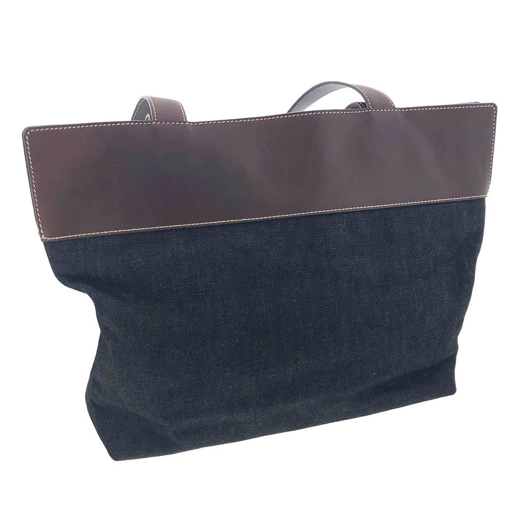 中古 シャネル トートバッグ レディース ブラック デニム ショルダー 肩掛 CHANEL（シャネル） トートバッグ ココマーク デニム ブラック