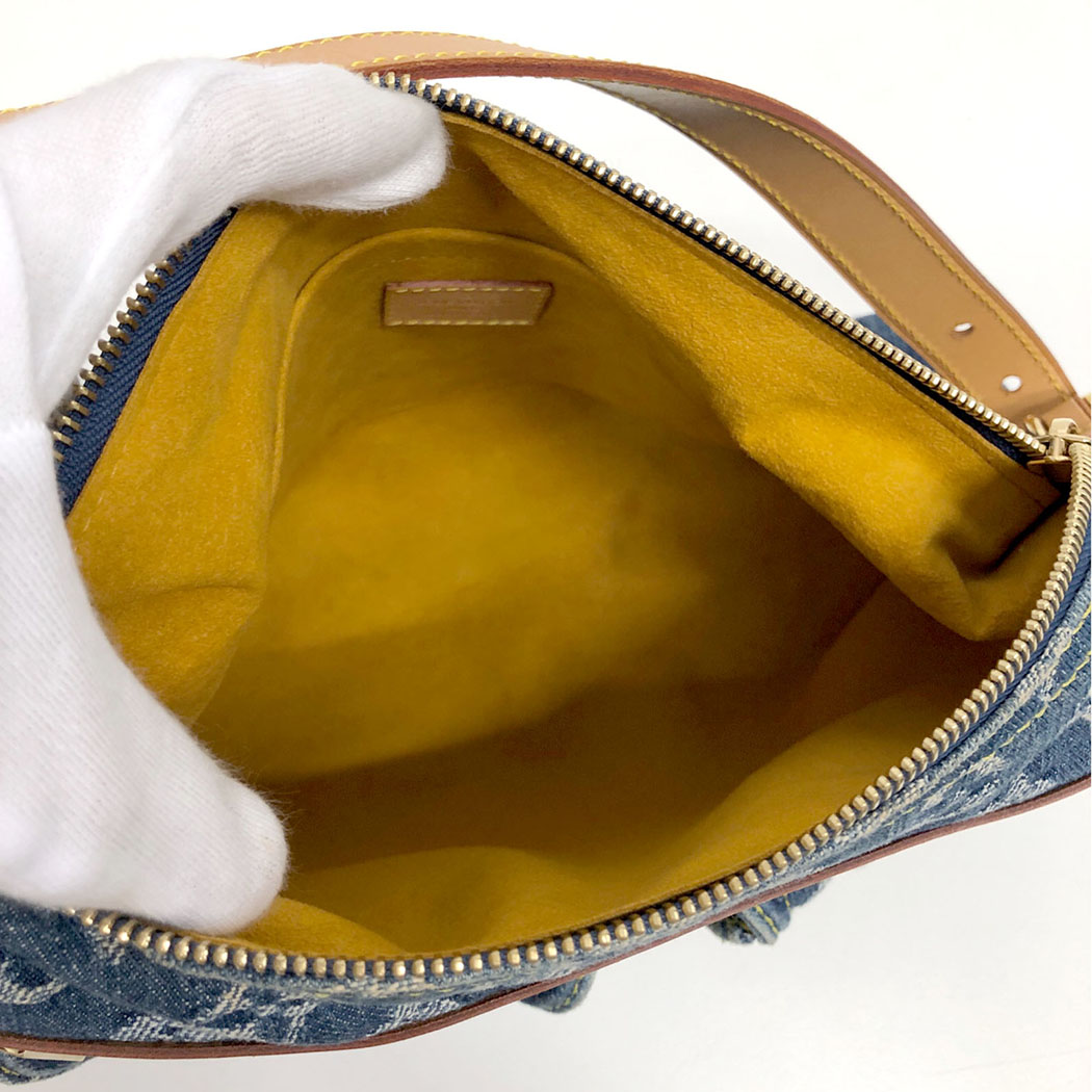 ★SALE【5ab1372】ルイヴィトン ショルダーバッグ モノグラム・デニム バギーPM M95049 ブルー【中古】レディース LOUIS VUITTON（ルイ・ヴィトン） バギーPM M95049 モノグラム デニム