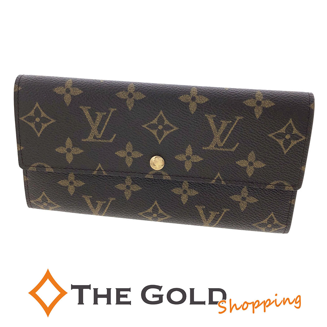 ルイヴィトン モノグラム ポルトモネ クレディ 長財布 ブラウン M61723 LOUIS VUITTON（ルイ・ヴィトン） ポルトモネクレディ M61723