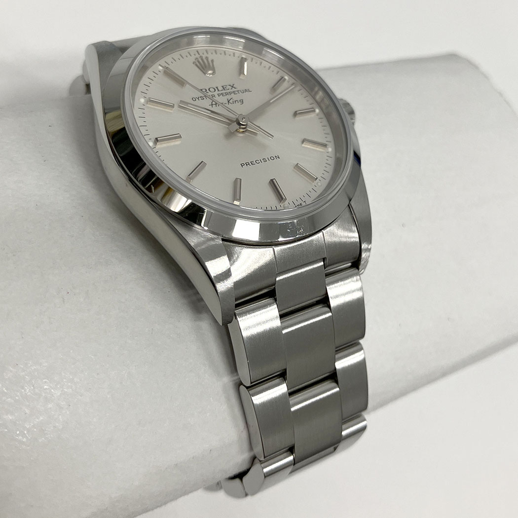 ROLEX（ロレックス） エアキング 14000 OH済 シルバー文字盤 34mm 自動