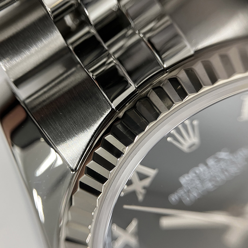 0*1様 ロレックス116234純正品　外し駒　2駒セット売り WG/SS ROLEX（ロレックス） デイトジャスト 116234 仕上げ済 36mm ローマン