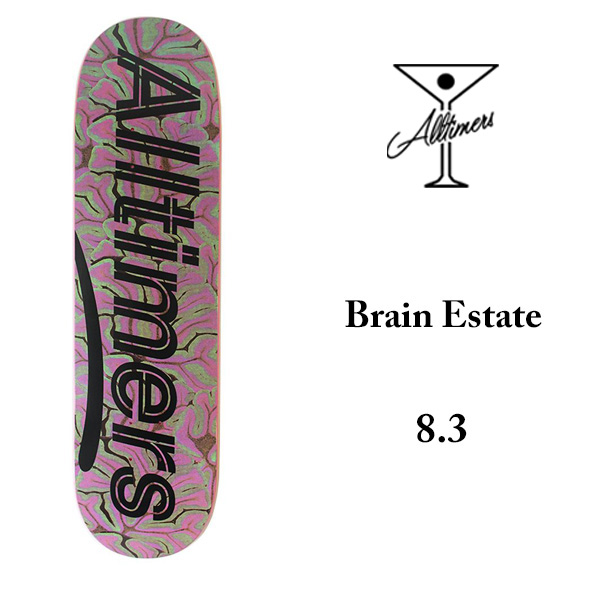 ALLTIMERS スケボー デッキ スケートボード オールタイマーズ 【8.3】ALLTIMERS Brain Estate Deck