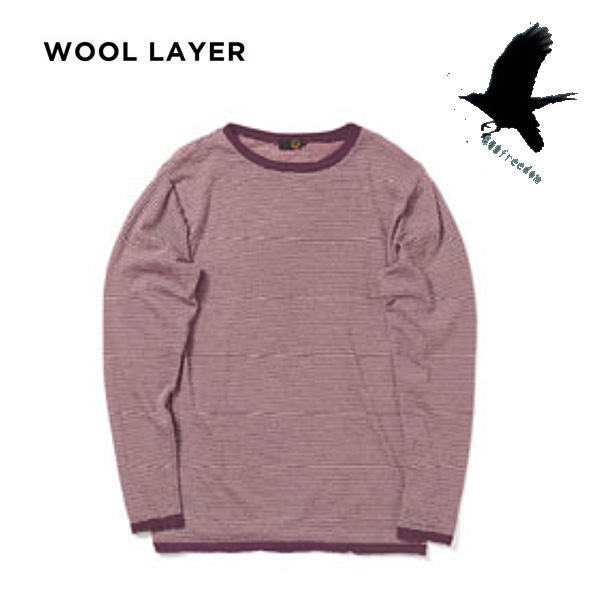 スノーインナー メンズ レディース グリーンクロージング GREENCLOTHING WOOL LAYER  (BUFF x PLUM)  S M XL XXLサイズ 2021-22