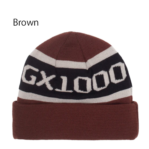 完売 GX1000 ビーニー　GX1000 OG Logo Beanie（Blue　Brown） ジーエックスセン ニット帽