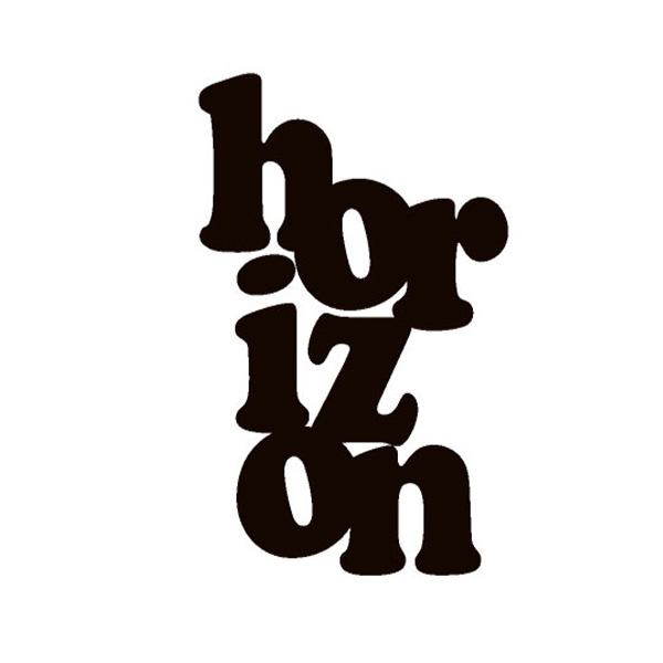 Sticker Hrizon HORIZON ステッカー HORIZON the Stickers Die Cut Sticker (Black Orange White ...