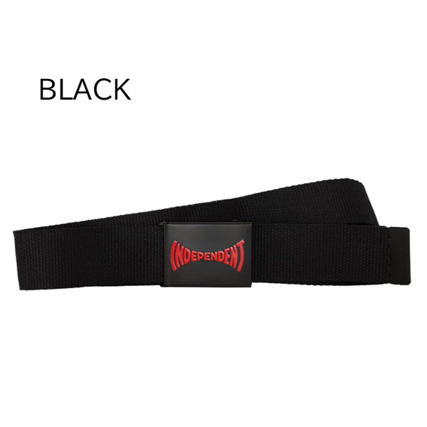 “再入荷” INDEPENDENT ベルト　INDEPENDENT Span Unisex Web Belt （BLACK　RED） ウェブベルト メンズ インディペンデント | INDEPENDENT TRUCK COMPNY | 01