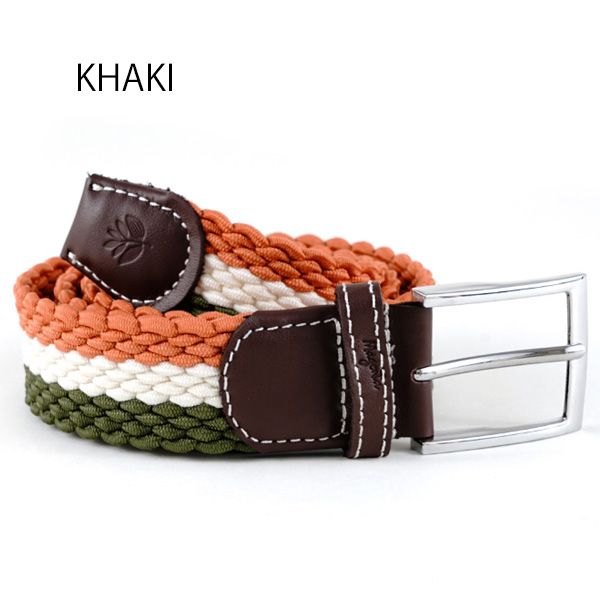 MAGENTA ベルト SKATEBOARDS TRI BRAIDED BELT （BLUE KHAKI