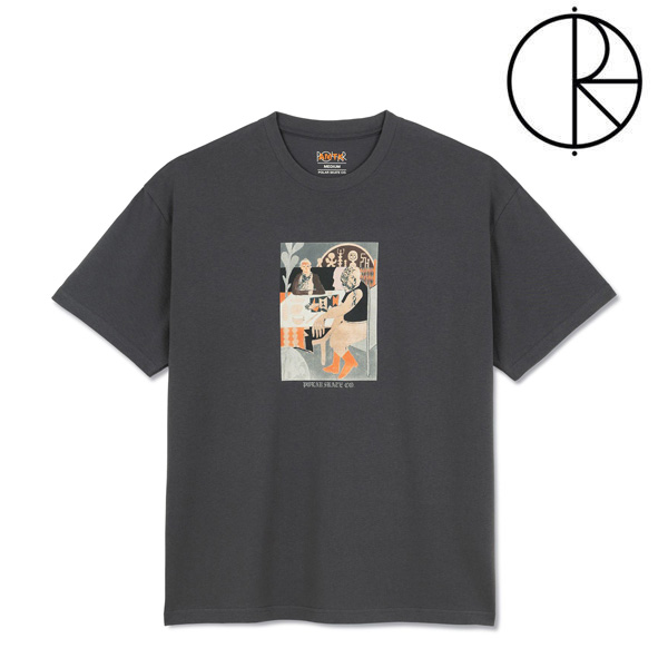 POLAR SKATE CO Tシャツ Polar Skate Co. | polar skateboard RIDERS TEE (GRAPHITE） 半袖 メンズ ポーラー