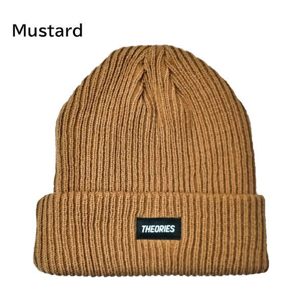 SALE THEORIES ビーニー STAMP LABEL Rib Knit （4カラー) セオリーズ