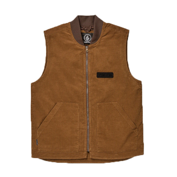 【新品未使用】VOLCOM 中綿ベスト タグ付き OUTLET】VOLCOM POVJ Bryan Iguchi Tds Vest - Chestnut Brown