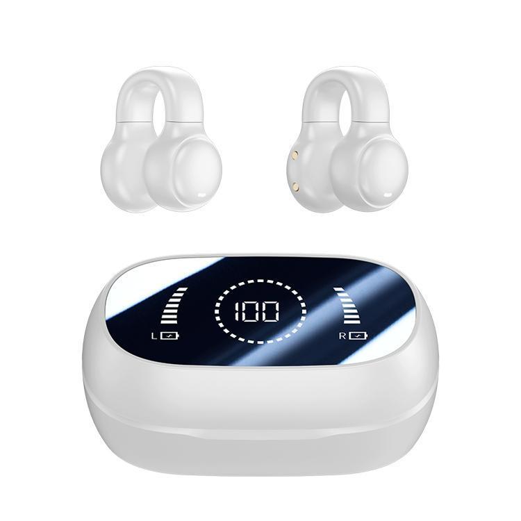 ワイヤレスイヤホン bluetooth5.4 イヤーカフ型 iphone15 ブルートゥース 片耳 両耳 残量表示 音量調整 iPhone/Android ヘッドホン 小型 軽量 高音質 左右分離 | ブランド登録なし | 02