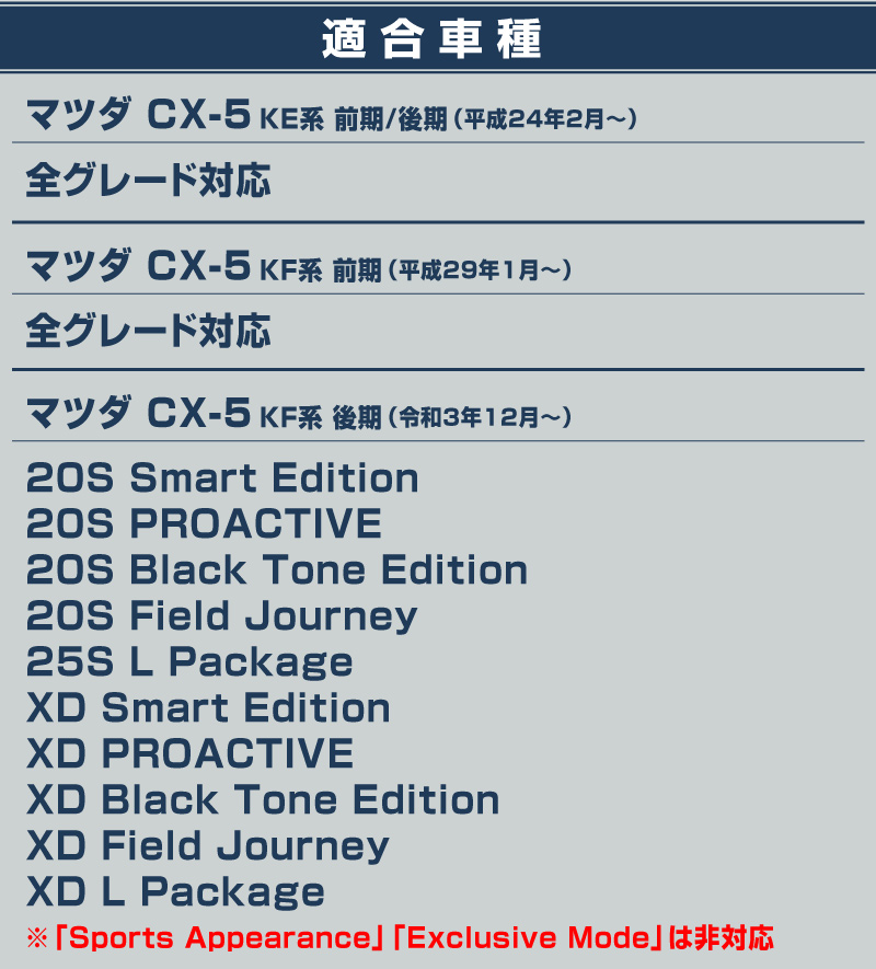 ファインマン　MAZDA カタログセット サムライプロデュース CX-5 KF系 KE系 マフラーカッター