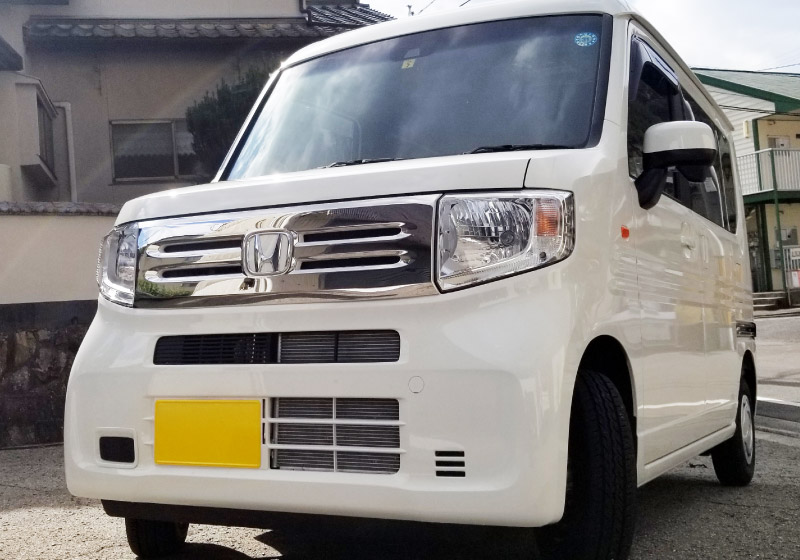 N-VANフロントグリル リア　ガーニッシュ　ミラーカバー　ラプターライナー塗装 N-VANフロントグリル リア ガーニッシュ ミラーカバー ラプター