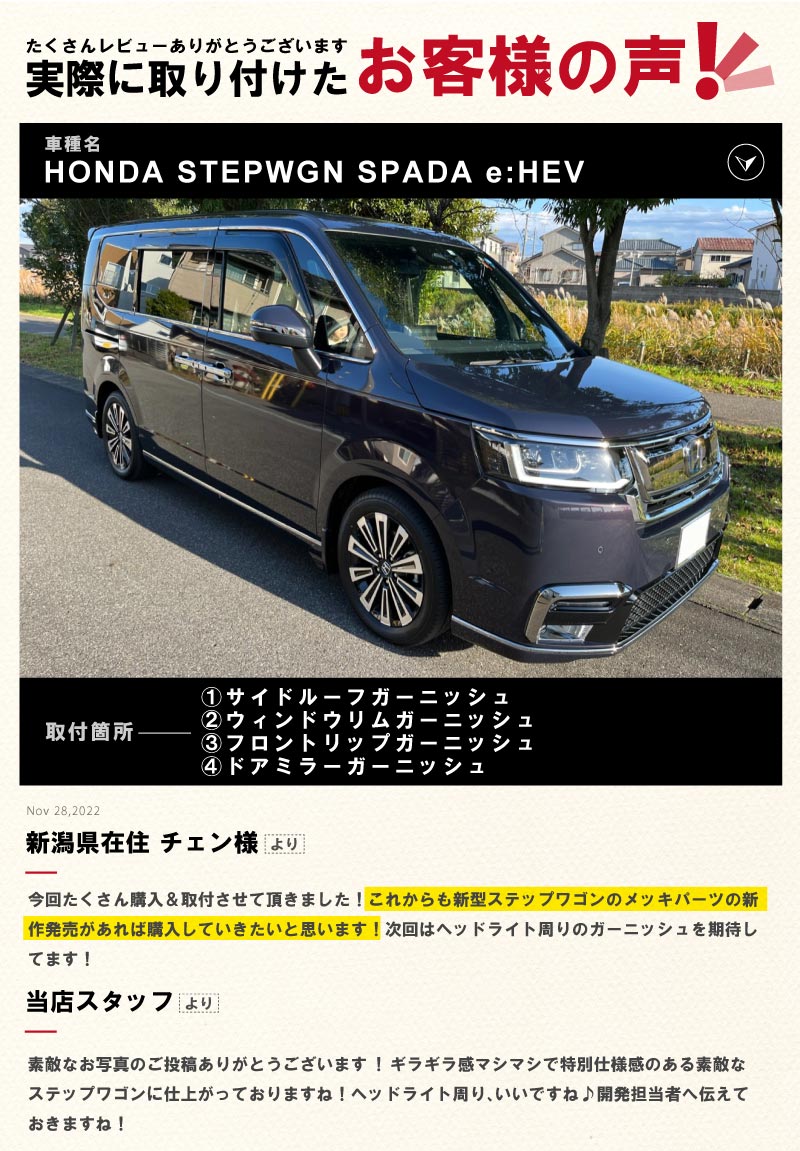 サムライプロデュース ステップワゴンスパーダ エアー RP系 ドア