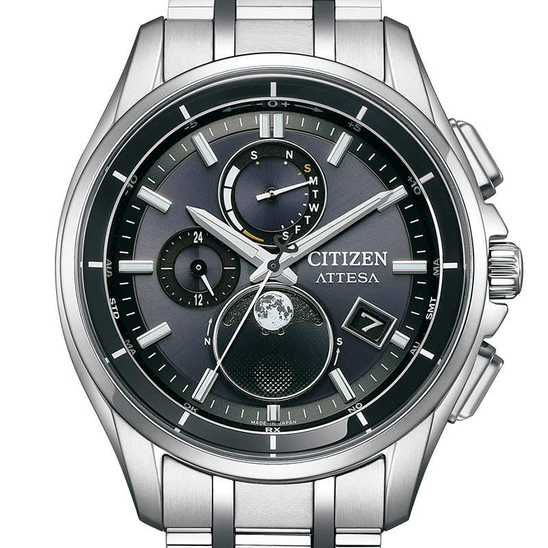美品！シチズン アテッサ「BY1001-66E」ムーンフェイズ ！送料込 ATTESA（CITIZEN） シチズン アテッサ ムーンフェイズ メンズ