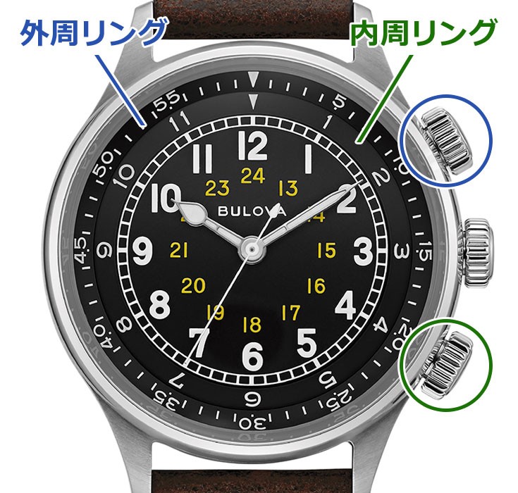 BULOVA（ブローバ） 無金利ローン可 ミリタリー Miitary 96A245 メンズ