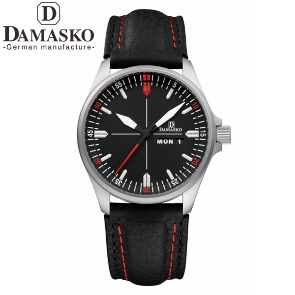 無金利ローン可 3年間無料点検付 ダマスコ DAMASKO スリーハンド リホート THREE HAND WITH REHAUT DA343 L  メンズ 腕時計 自動巻 日付 曜日