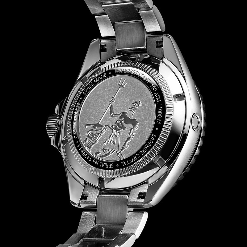 33万■EDOX■ネプチュニアン■オーバーホール無料券付■国内正規品■未使用品 EDOX（エドックス） 無金利ローン可 3年間無料点検付 ネプチュニアン