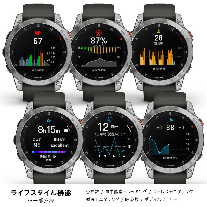 無金利ローン可 ガーミン エピックス GARMIN epix Steel Graphite 010