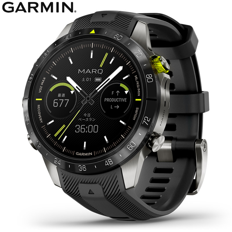 保護フィルム付 無金利ローン可 ガーミン GARMIN マーク アスリート 第2世代 MARQ Athlete Gen 2 010-02648-E2 メンズ スマートウォッチ suica ランニング｜thewatchshopwebstore｜02