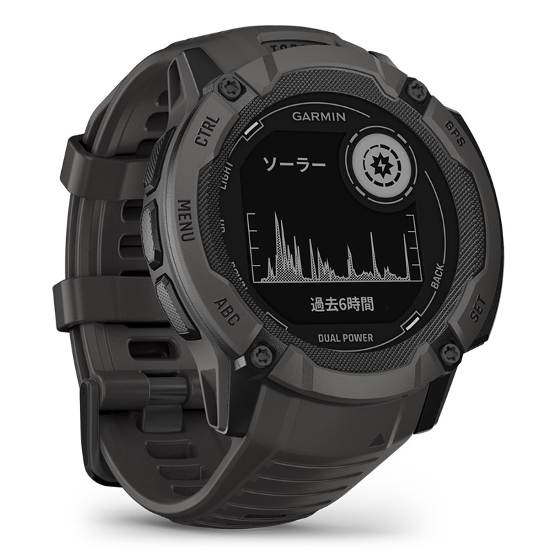 時計 Garmin Instinct Dual Power Graphite Instinct Dual Power | スマートウォッチ | Garmin 日本