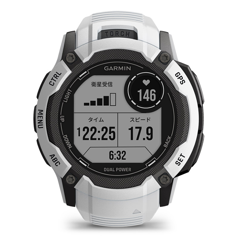 特別価格 無金利ローン可 ガーミン GARMIN インスティンクト 2X Instinct 2X Dual Power Whitestone 010-02805-42 メンズ スマートウォッチ ソーラー suica｜thewatchshopwebstore｜10