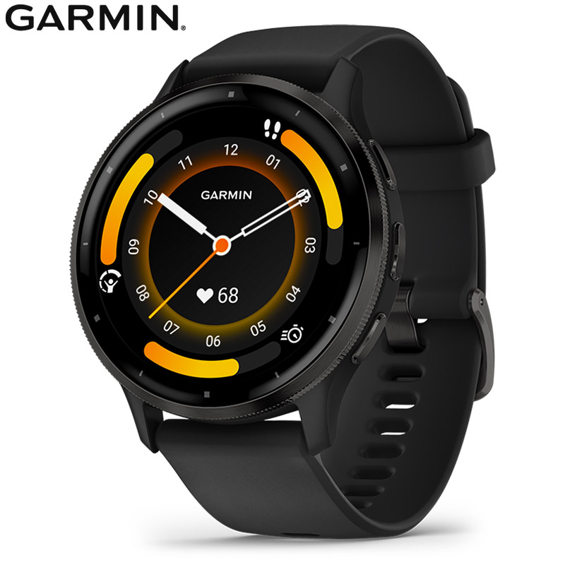 無金利ローン可 ガーミン GARMIN ヴェニュー3 ブラック スレート Venu 3 Black Slate 010-02784-41 メンズ スマートウォッチ suica 音楽 通話機能 健康管理