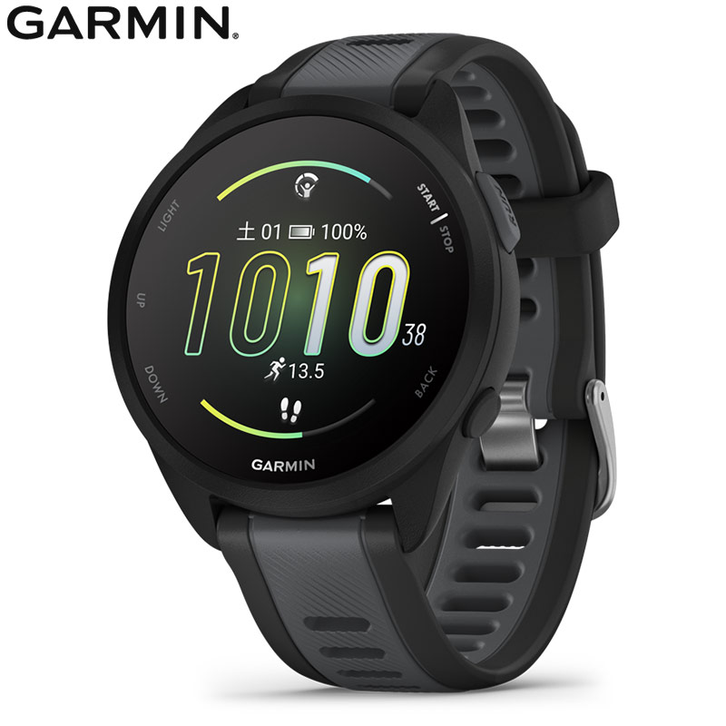 保護フィルム付 無金利ローン可 ガーミン GARMIN フォアランナー 165 Forerunner 165 BlackGray 010-02863-80 レディース スマートウォッチ 時計 ランニング｜thewatchshopwebstore｜02