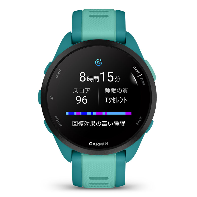 保護フィルム付 無金利ローン可 ガーミン GARMIN フォアランナー 165 ミュージック Forerunner 165 Music Turquoise 010-02863-92 スマートウォッチ 音楽｜thewatchshopwebstore｜15