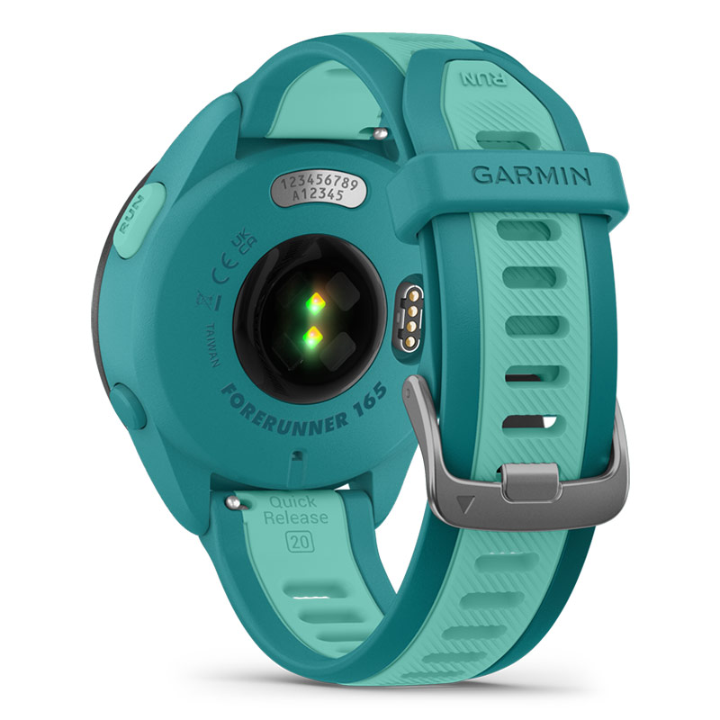 保護フィルム付 無金利ローン可 ガーミン GARMIN フォアランナー 165 ミュージック Forerunner 165 Music Turquoise 010-02863-92 スマートウォッチ 音楽｜thewatchshopwebstore｜07