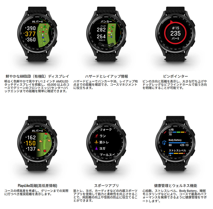 中古ガーミン アプローチ S50 ブラック GARMIN Approach S50 Black ガーミン アプローチ S50 ブラック