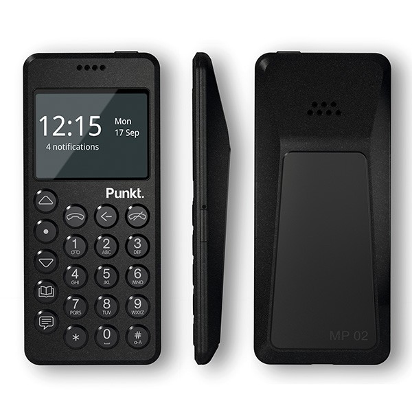 プンクト Punkt. MP02 New Generation MP02A-BK 携帯 電話 ケータイ 本体 SIMフリー シンプル テザリング  日本語対応 通話 SMS 2台持 モバイルフォン