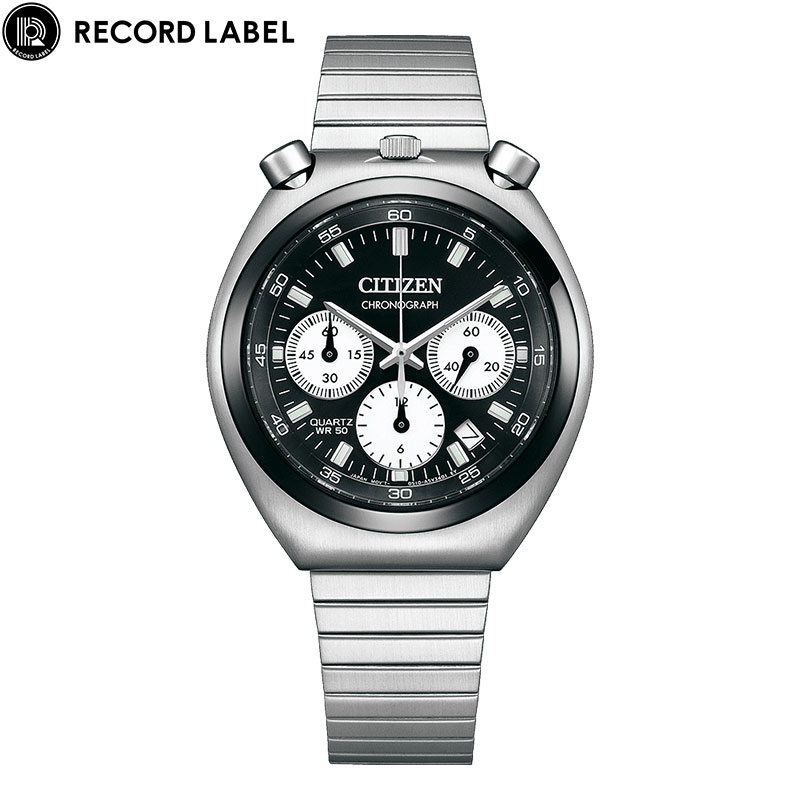 シチズン CITIZEN レコードレーベル RECORD LABEL ツノクロノ AN3660-81E メンズ レディース 腕時計 時計 クロノグラフ カジュアル おしゃれ｜thewatchshopwebstore｜02