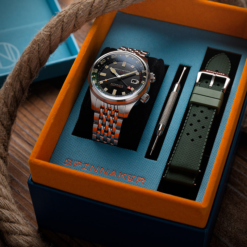 ★値下げしました★［未使用新品］スピニカー SPINNAKER 限定モデル 時計 SPINNAKER]スピニカー CROFT MID-SIZE AUTOMATIC DOLPHIN