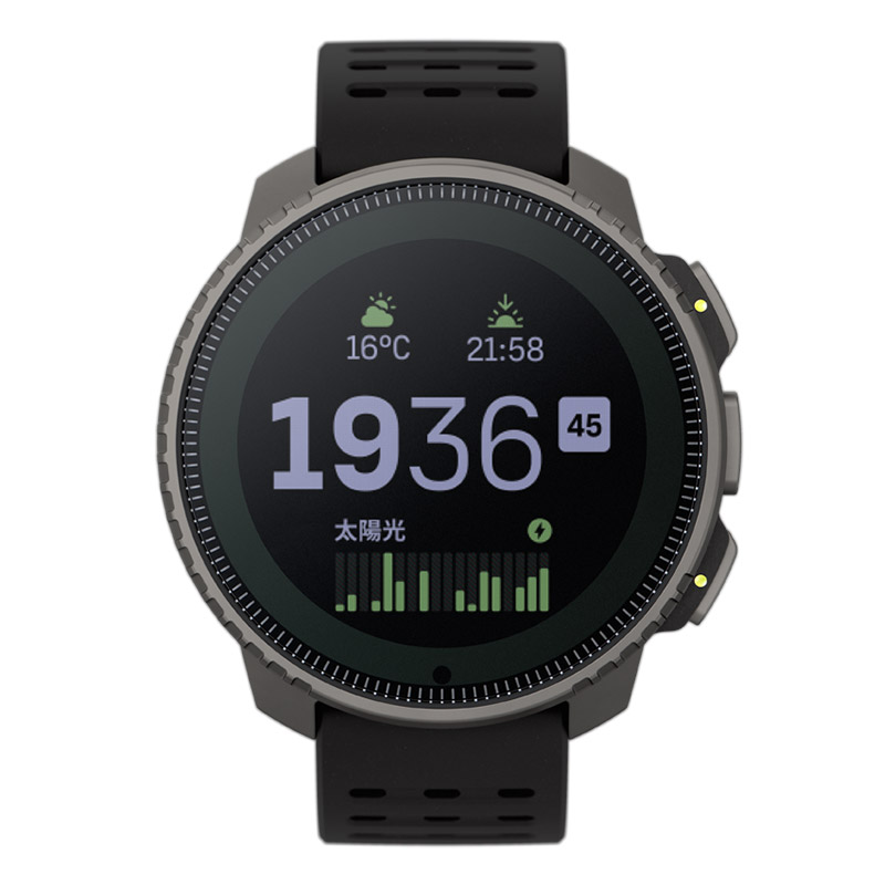 無金利ローン可 スント SUUNTO バーティカル チタニウム ソーラー ブラック VERTICAL Titanium Solar SS050858000 メンズ スマートウォッチの画像
