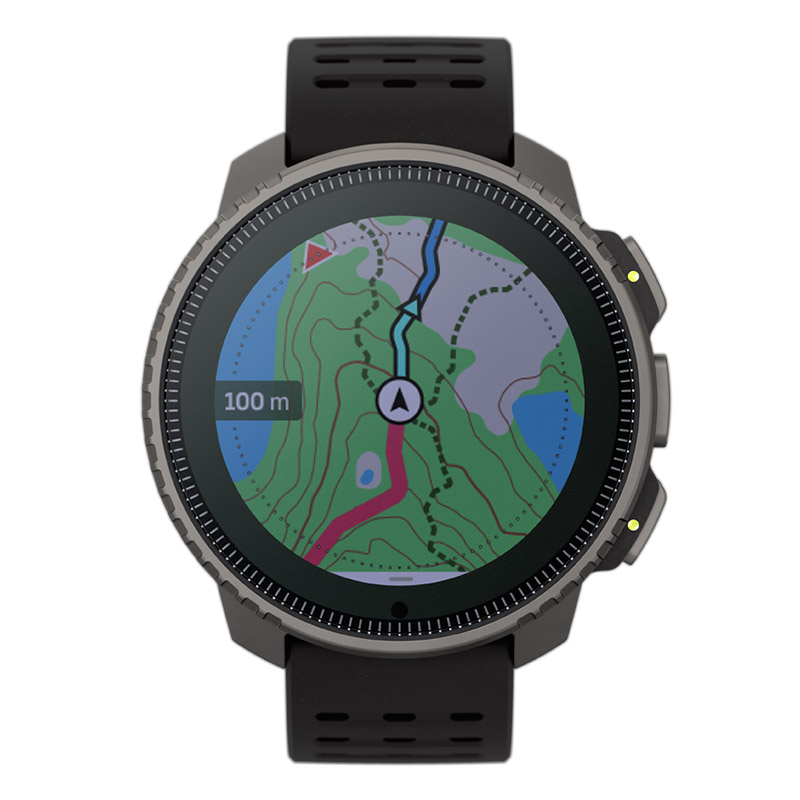 無金利ローン可 スント SUUNTO バーティカル チタニウム ソーラー ブラック VERTICAL Titanium Solar SS050858000 メンズ スマートウォッチの画像