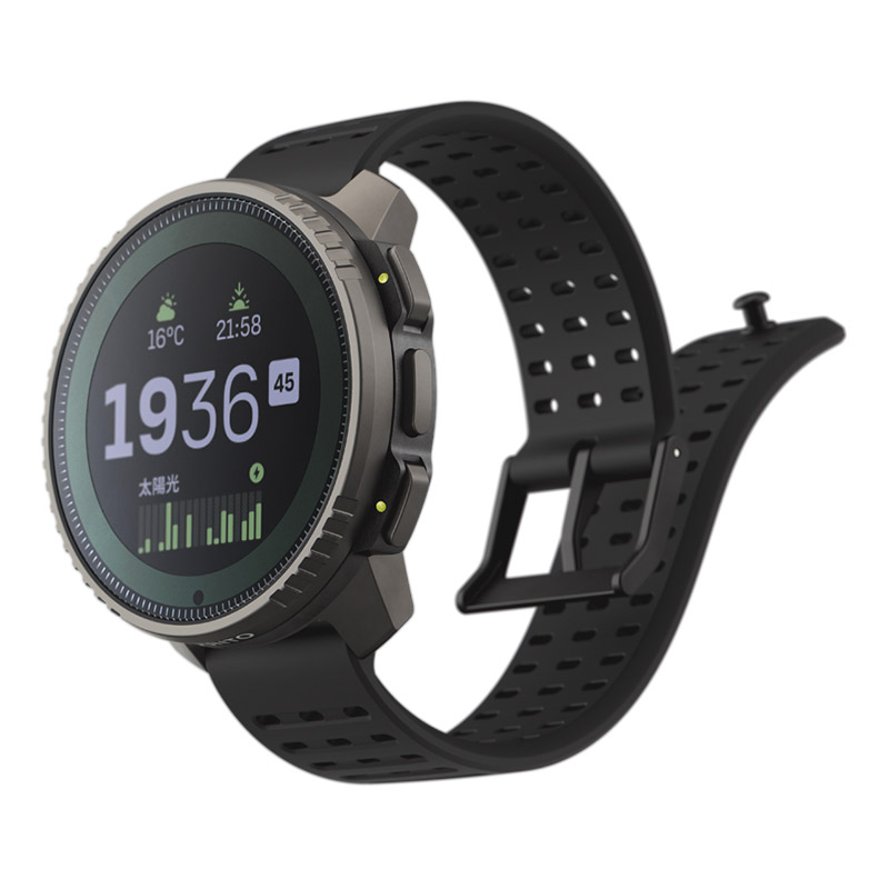 無金利ローン可 スント SUUNTO バーティカル チタニウム ソーラー ブラック VERTICAL Titanium Solar SS050858000 メンズ スマートウォッチの画像