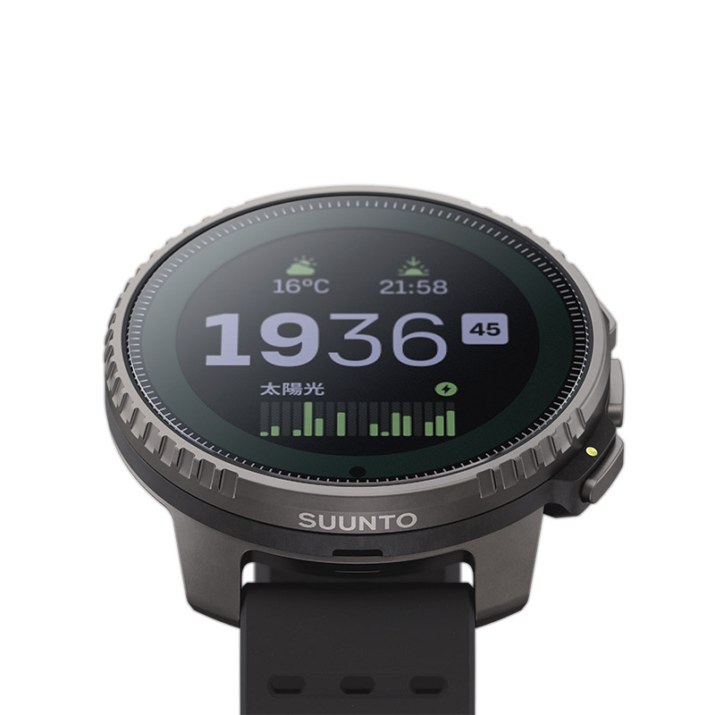 無金利ローン可 スント SUUNTO バーティカル チタニウム ソーラー ブラック VERTICAL Titanium Solar SS050858000 メンズ スマートウォッチの画像