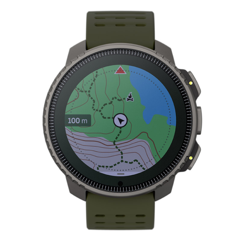 無金利ローン可 スント SUUNTO バーティカル チタニウム ソーラー フォレスト VERTICAL Titanium Solar SS050859000 メンズ スマートウォッチの画像