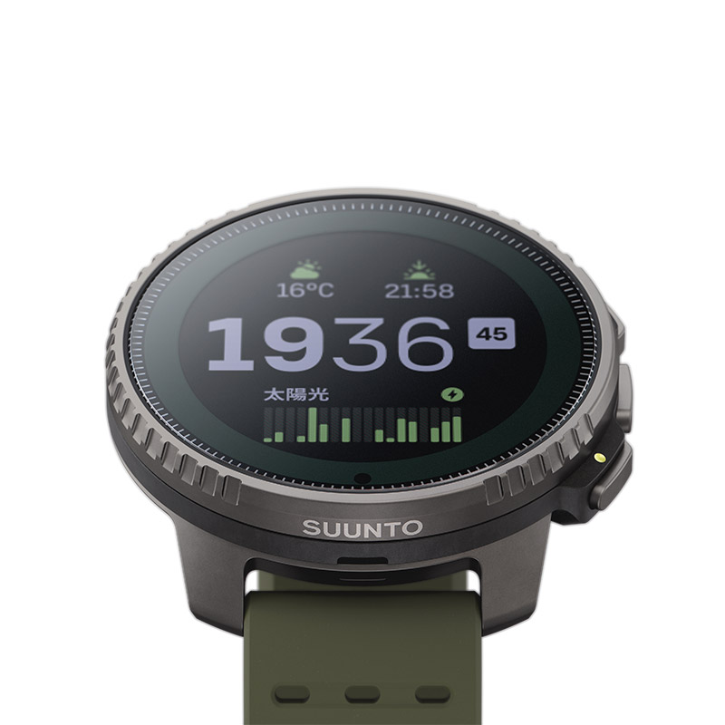 無金利ローン可 スント SUUNTO バーティカル チタニウム ソーラー フォレスト VERTICAL Titanium Solar SS050859000 メンズ スマートウォッチの画像