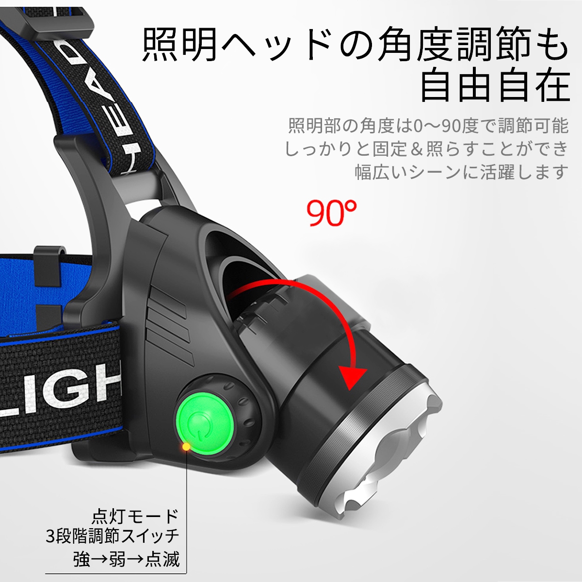 ヘッドライト LED 充電式 最強ルーメン 防水 USB 現場 アウトドア 登山 釣り 軽量 防災 災害対策 作業用 ヘッドランプ 夜間散歩 モード切替  :headlight1:Things of the World - 通販 - Yahoo!ショッピング